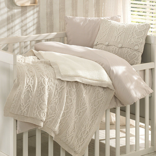 White and hotsell gold baby bedding